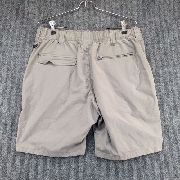 Wrangler Mens Chino Shorts Gray Size 32 Slash Pockets Cotton Nylon Blend - Picture 3 of 15